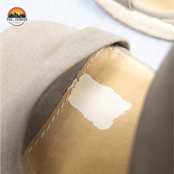 Brash Wedge Strappy Heel Sandal Tan Nude Jute Back Zip Open Toe Women's Size 7 - Picture 9 of 12